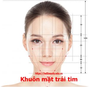 Tạo dáng lông mày khuôn mặt trái tim