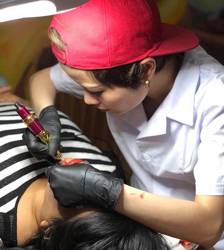 Học viên phun xăm thẩm mỹ Nguyễn Tư Dương Anh