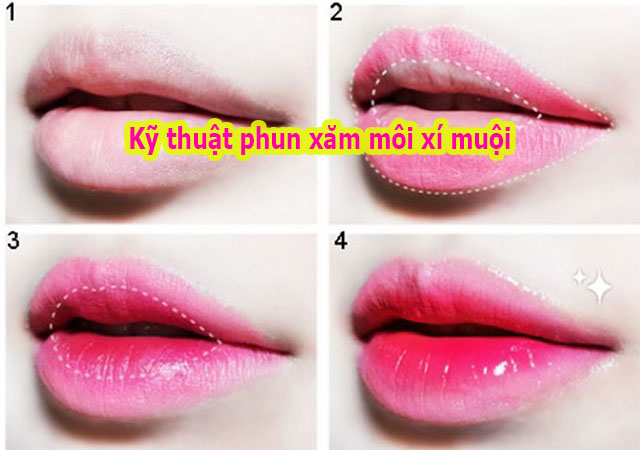 Phun xăm môi xí muội